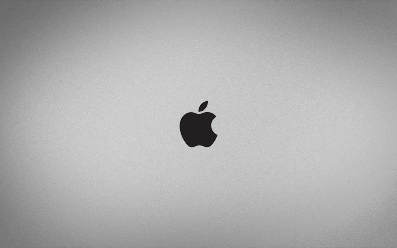 apple wallpaper black and white